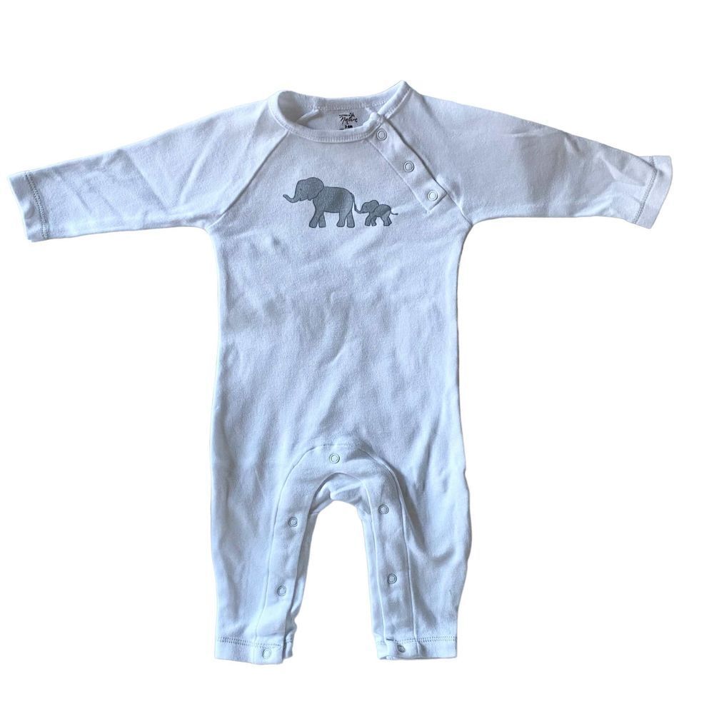 Baby Elephant Long Sleeve Bodysuit, 3-6m